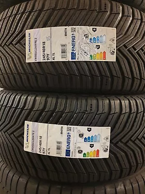 2x New Michelin Crossclimate 2 245 40 Zr18 Xl 97y All Season 245 40 18 2454018 • $428.94