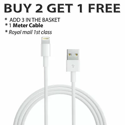 $3.39 • Buy Genuine IPhone Charger Fast For Apple Long Cable USB Lead 12 11 5 6 7 8 X XS XR