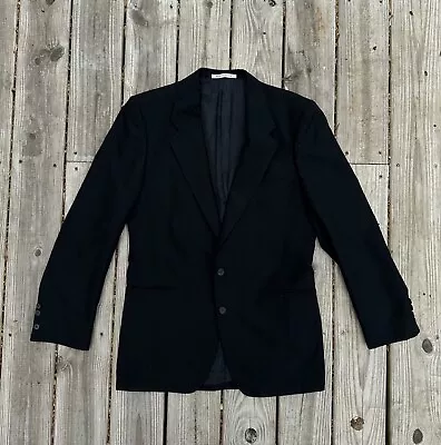 Vintage Yves Saint Laurent Men's Black Blazer Suit Jacket Size 40 France • $74.99