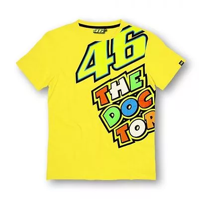 Official Valentino Rossi VR46 Yellow The Doctor T'Shirt - VRMTS 152301 • £24.99