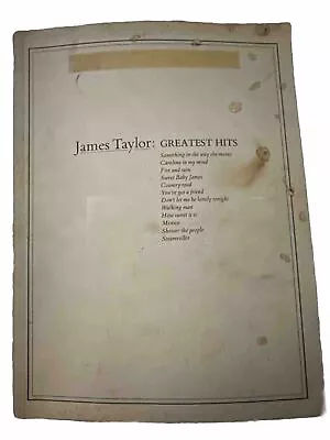 James Taylor Greatest Hits 1978 Songbook Warner Bros. Vintage Music Book • $13.99