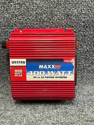 Vector Maxx Vec024B Red 800 Watt Peak 120 Volts 400 Watt DC To AC Power Inverter • $29