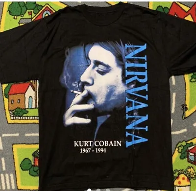 Vintage Nirvana Tshirt / Kurt Cobain Tshirt / Deadstock / L • $44