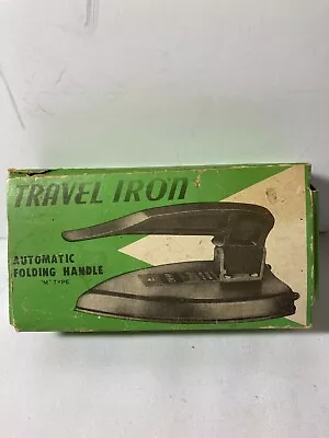 Vintage Folding Travel Iron Patent No. 156316  NIB • $17