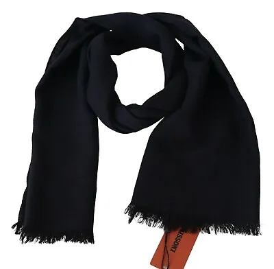 MISSONI Scarf Black 100% Wool Knit Unisex Neck Wrap Shawl Logo 160cm X 45cm $340 • $89.50