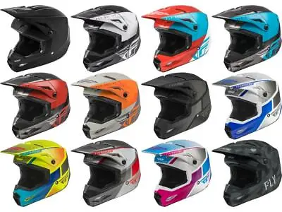 Fly Racing Kinetic Straight Edge Drift Tactic Helmet Motocross MX ATV UTV RZR 22 • $139.95