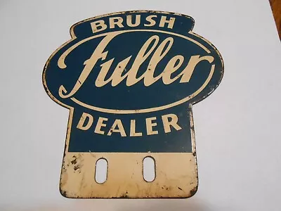 Vintage Fuller Brush Dealer License Plate Topper • $39.99