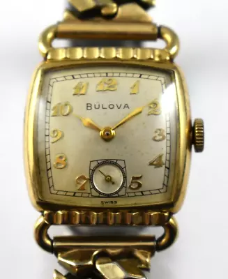 Vintage Bulova Hand Wind Mechanic 15J 10BC Wrist Watch Lot.13 • $36.99