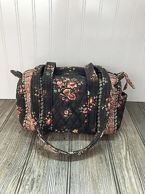 Vera Bradley Retired Pattern Molly Brown Autumn Floral Shoulder Bag Purse Travel • $15.99
