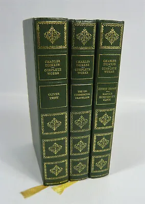 Collection Of 3 Titles From Charles Dickens Complete Works Vintage Hardback Book • £10