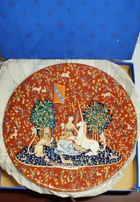 The Lady & The Unicorn Collectors Plate La Dame A La Licorne Limoges France • $12