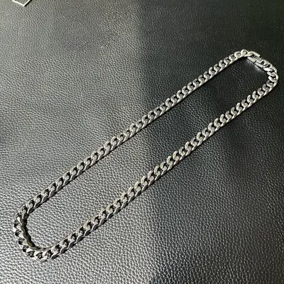 10.5mm TA1 Pure Titanium Cuban Chain Necklace Men Bracelet Smooth Surface • $69.99