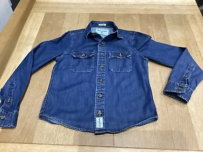 Abercrombie And Fitch Denim Shirt Boys Age 10-12 Years Long Sleeves • £9