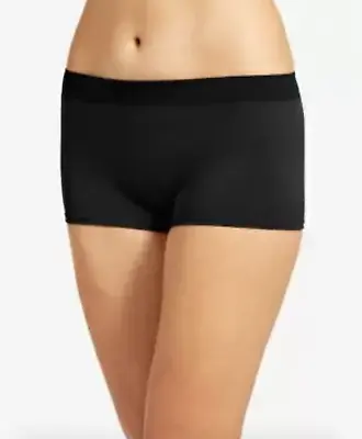 $15.62 • Buy Jockey A47536 Womens Black Modern Micro Boyshort Underwear Size 6