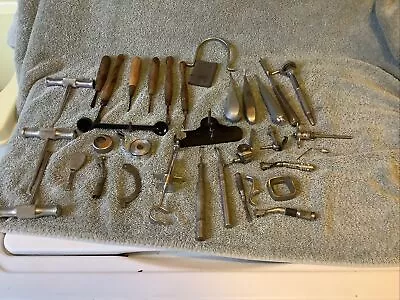  Vintage Dental Lot Of Tools Of The Trade Some Wooden Handels Nice Assortment  • $31