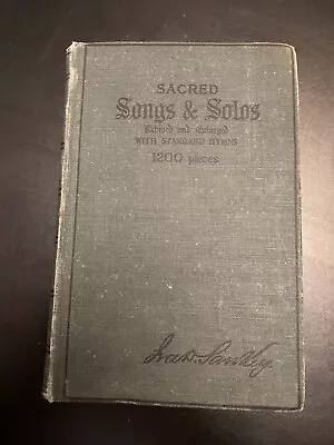 SACRED SONGS AND SOLOS By IRA D. SANKEY - MORGAN AND SCOTT - H/B • £12.99