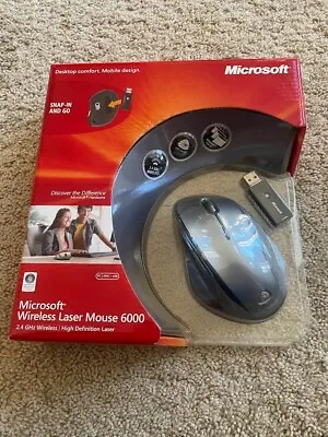 New/Sealed. Microsoft Wireless Laser Mouse 6000 Model 1140 1123 • $100