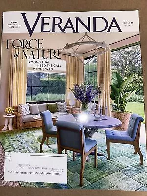 BRAND NEW Veranda Magazine May/June 2024 Force Of Nature FREE SHIPPING USA • $17.49