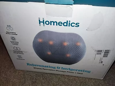 HOMEDICS REJUVINATING & INVIGORATING SHIATSU MASSAGE PILLOW+HEAT Christmas Gift • £25