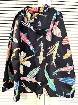 $145 • Buy Cute GORMAN “Fish May Fly” Raincoat Jacket * Size S/M