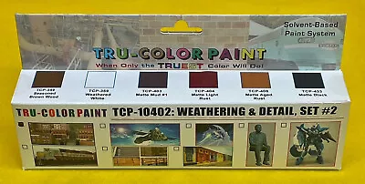 Weathering Set #2 (6) 1 Oz For Structures Tru-color Air Brushable Paint Tsp10402 • $80.27