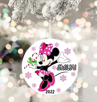 Minnie Mouse Ornament-Personalized Kids Gift- Custom Disney 2023 Ornament • $14
