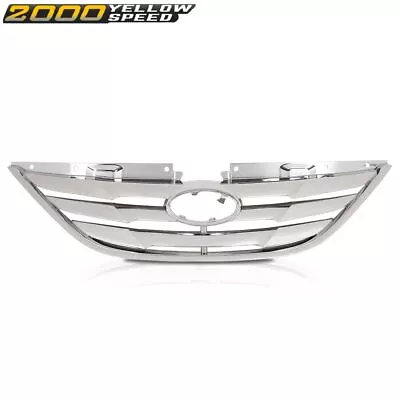 Grille Assembly Front Grill Chrome Fit For 2011 2012 2013 Hyundai Sonata  • $35.99