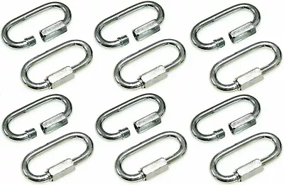 12 Pack 3/16 Quick Links Trapping Supplies Chain Cable Connectors Zinc Coated • $12.99