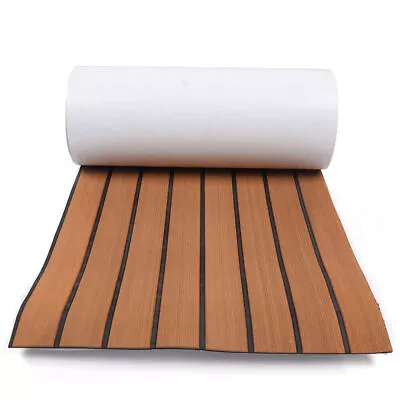 Boat Marine Deluxe Flooring Mat Faux Teak Decking EVA Foam Yacht Car Sheet Pad! • $35