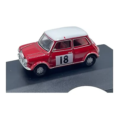 Austin Mini Cooper S Red Monte Carlo Rallye Diecast Car 1:76 OO Scale Oxford • $17.95