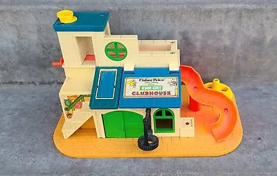 Vintage Fisher-Price Little People Sesame Street Clubhouse Only #937 • $12.75