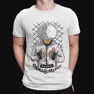 Khabib Nurmagomedov Pray T-Shirt - THE EAGLE Top MMA UFC Unisex Adult Tee Top  • £7.19