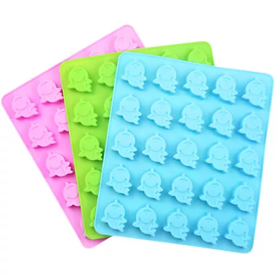 25 Cavity Silicone Baby Shark Fondant Sugarcraft Jelly Ice Mould Clay Resin Soap • £8.14