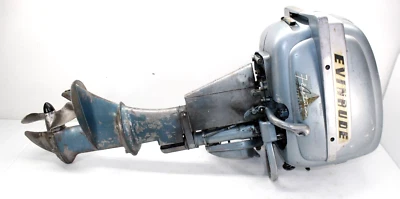 $549 • Buy Vintage 1954 Evinrude 7.5 Hp Fleetwin Outboard Boat Motor - TURNS OVER