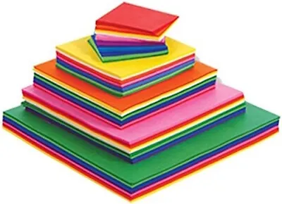 240 Multi Coloured Square Shaped Tissue Paper Sheets Crafts • £5.50