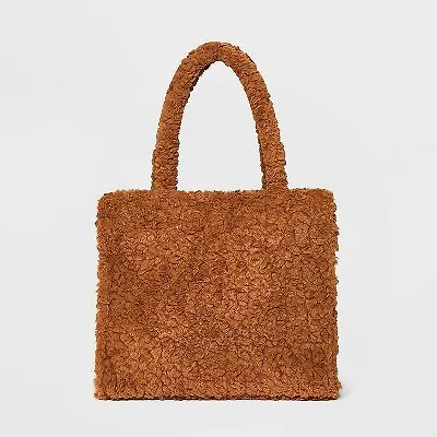 Large Boxy Tote Handbag - A New Day Light Brown • $15.03