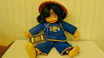 1982 Chopstick Kids Mieler Asian Doll W/British HK Passport Millel Jacobsen  • $15