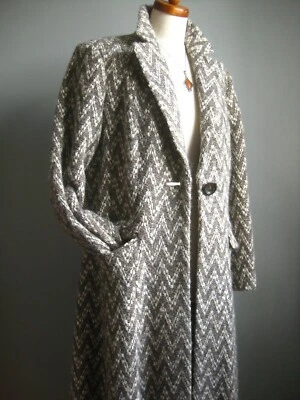 £189.99 • Buy M&S Long WOOL Coat Trench 16 14 M&S Tweed Victorian Riding Fit Flare Italian