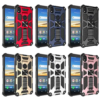 $10.98 • Buy For Wiko Ride 2 / U520AS Case Hybrid Ring Hard Case Phone Cover W/Temper Glass