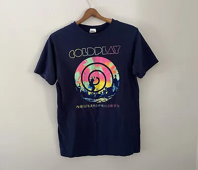 Coldplay Mylo Xyloto US Tour 2012 T Shirt Doulbe Sided Cities Dates Womens Sz M • $34.25