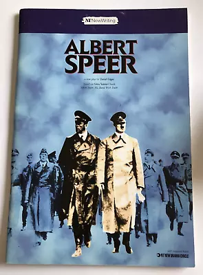 Albert Speer Play  Alex Jennings National Theatre Programme • £7.50