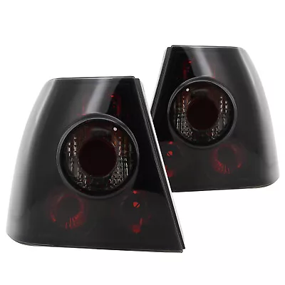 Glossy Black/Smoke Fits 1999-2004 Vw Jetta Bora Tail Lights Brake Lamps L+R • $75.99