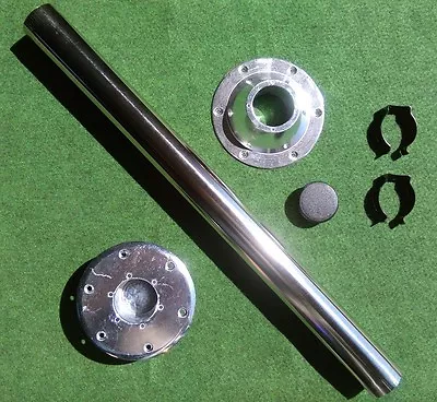 £54.99 • Buy Chrome Island Table Leg Base Top Clips Bung Set Kit Vw T25 Camper Bay Motorhome