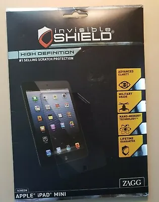 $14.99 • Buy Zagg Invisible Shield Original Apple IPad Mini Screen Protector IPad Mini (NEW)