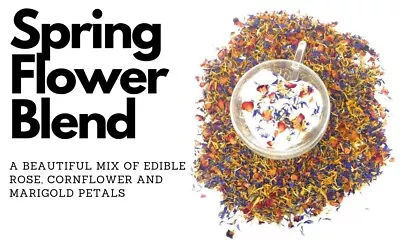 Spring Flower Blend Edible Rose Cornflower And Marigold Culinary Grade Exp 6/24 • $8.99