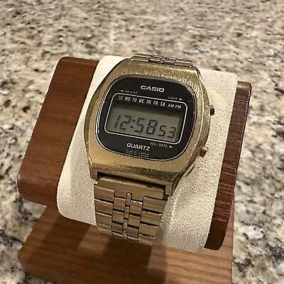 Vintage Casio Gold Tone Quartz Watch Mens Digital AQ3406 • $49.99