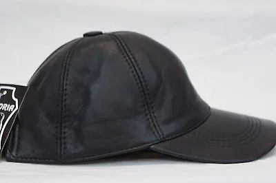 New 100% Real Genuine Lambskin Leather Baseball Cap Hat Sports Visor 32 COLORS • $13.89