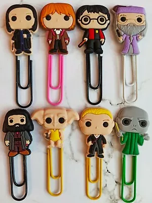 HARRY POTTER Paperclips Bookmarks X8 HOGWARTS Cute School Birthday Party Gifts • $15.95
