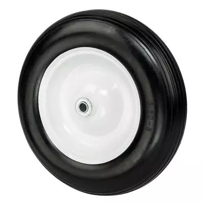 14.2  Tool Cart PU Solid Foaming Wheel Barrow Wagon Tire 5/8  Axle Black 4.41lbs • $25.99