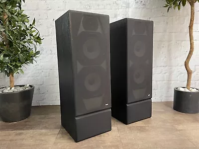 Bowers & Wilkins B&W DM330 Classic 1980's Floorstanding Loudspeakers - Black Ash • £299.95